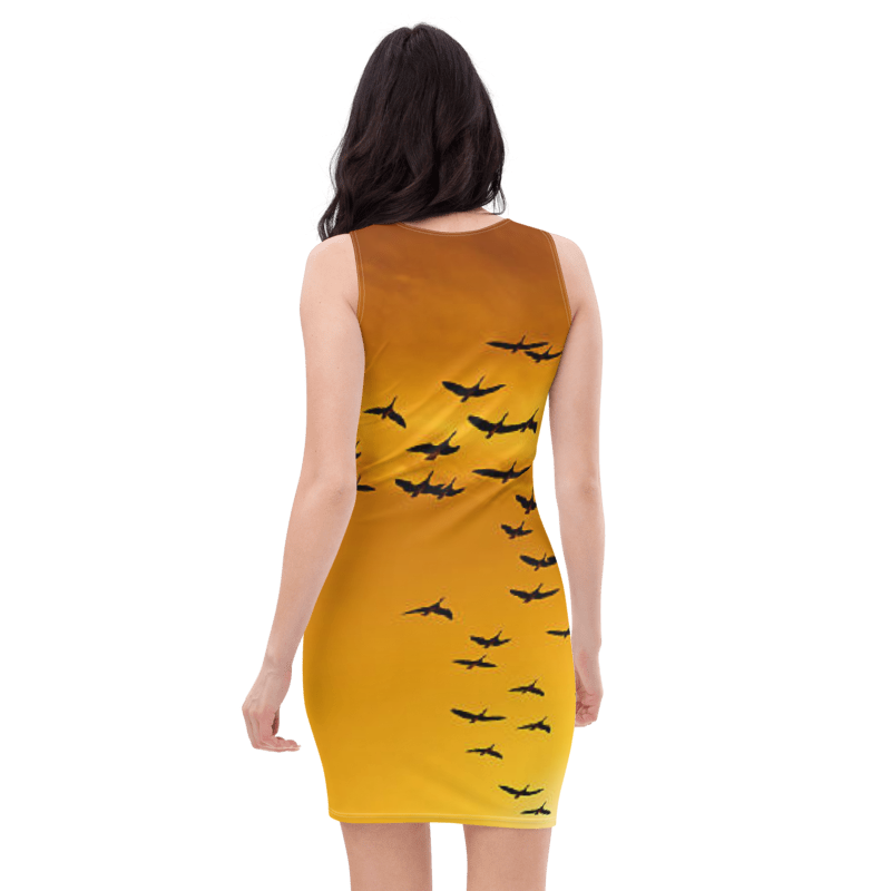 Bodycon dress - the Birds