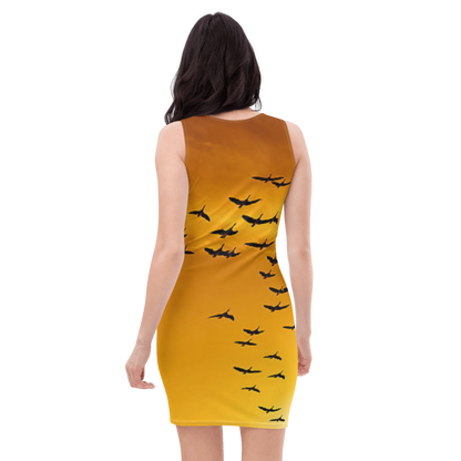 Bodycon dress - the Birds