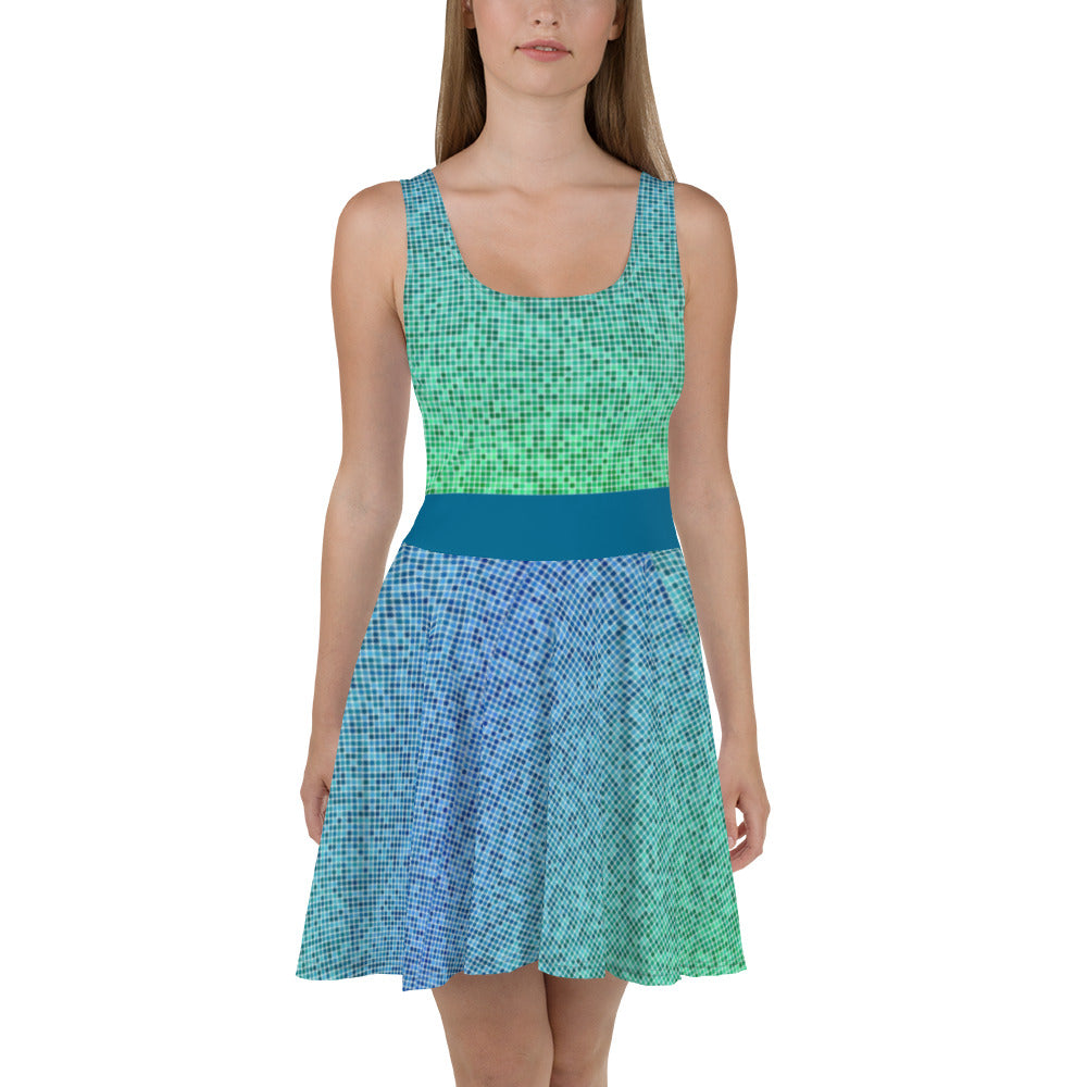 Skater Dress - Misty Blues