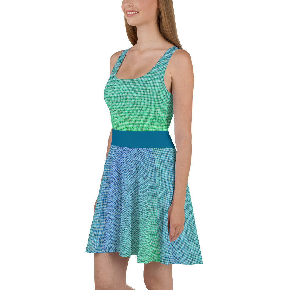 Skater Dress - Misty Blues