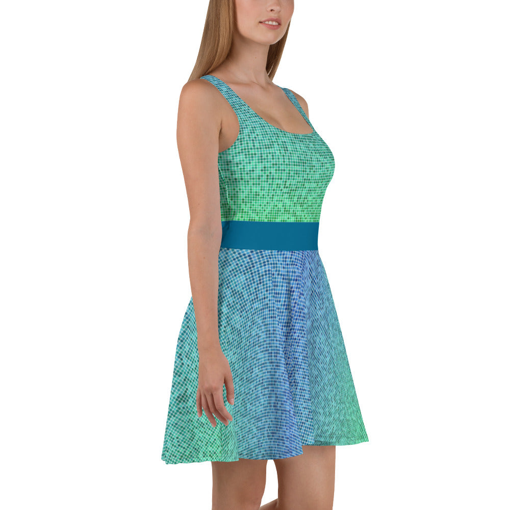 Skater Dress - Misty Blues