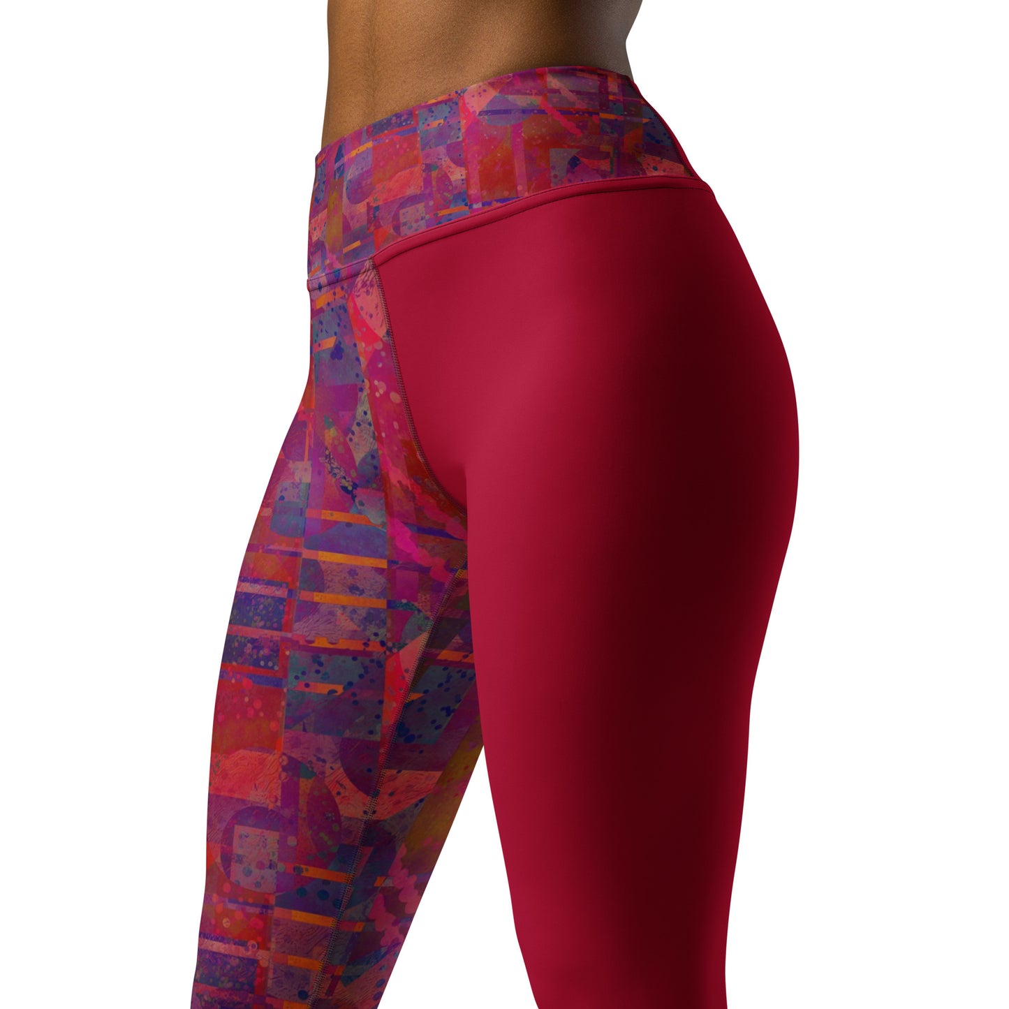 Yoga Leggings - Carmine