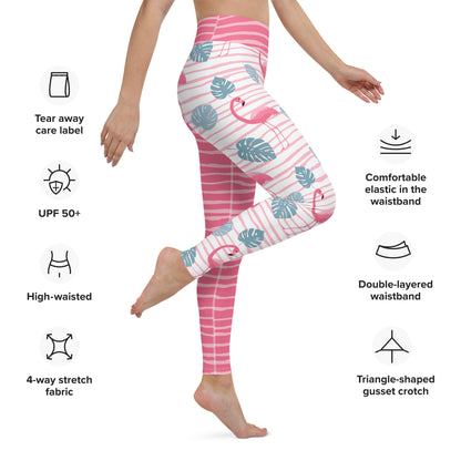 Yoga Leggings - Flamingo Pink