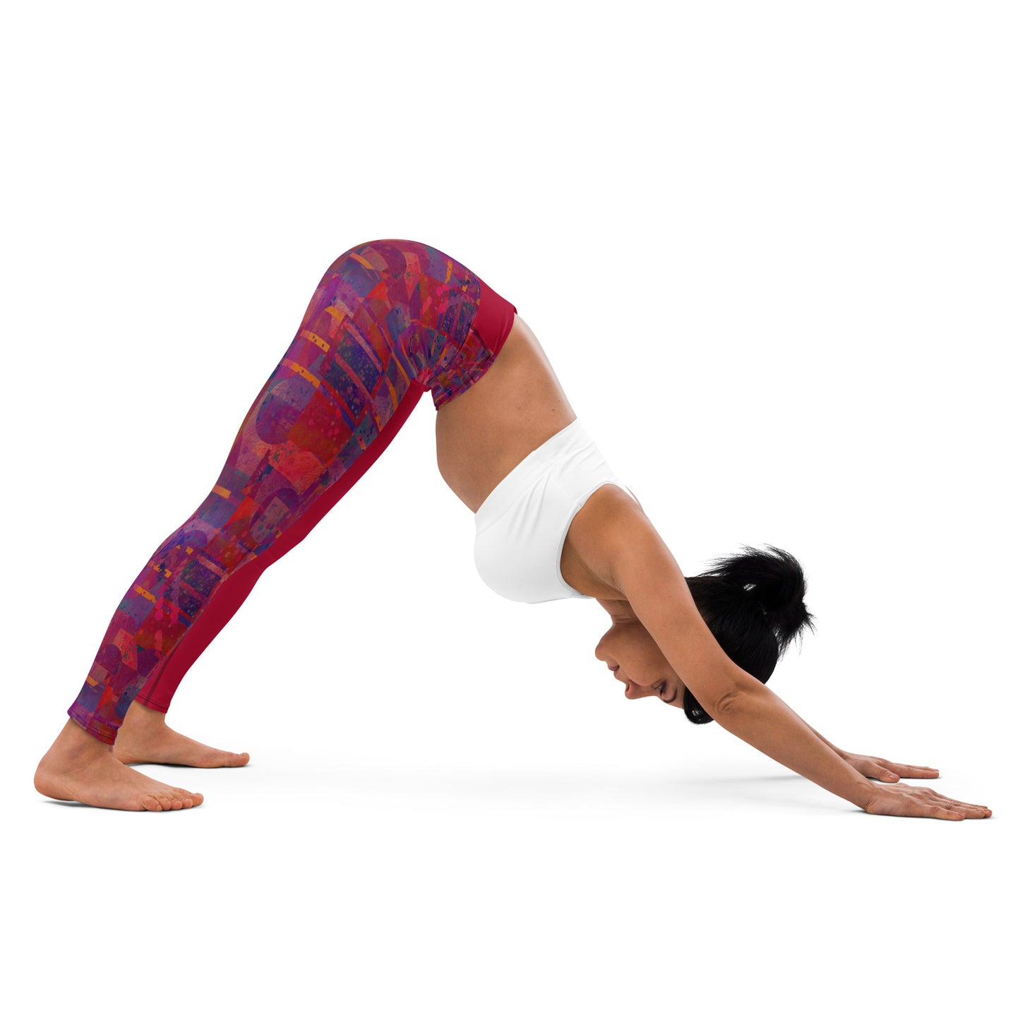 Yoga Leggings - Carmine