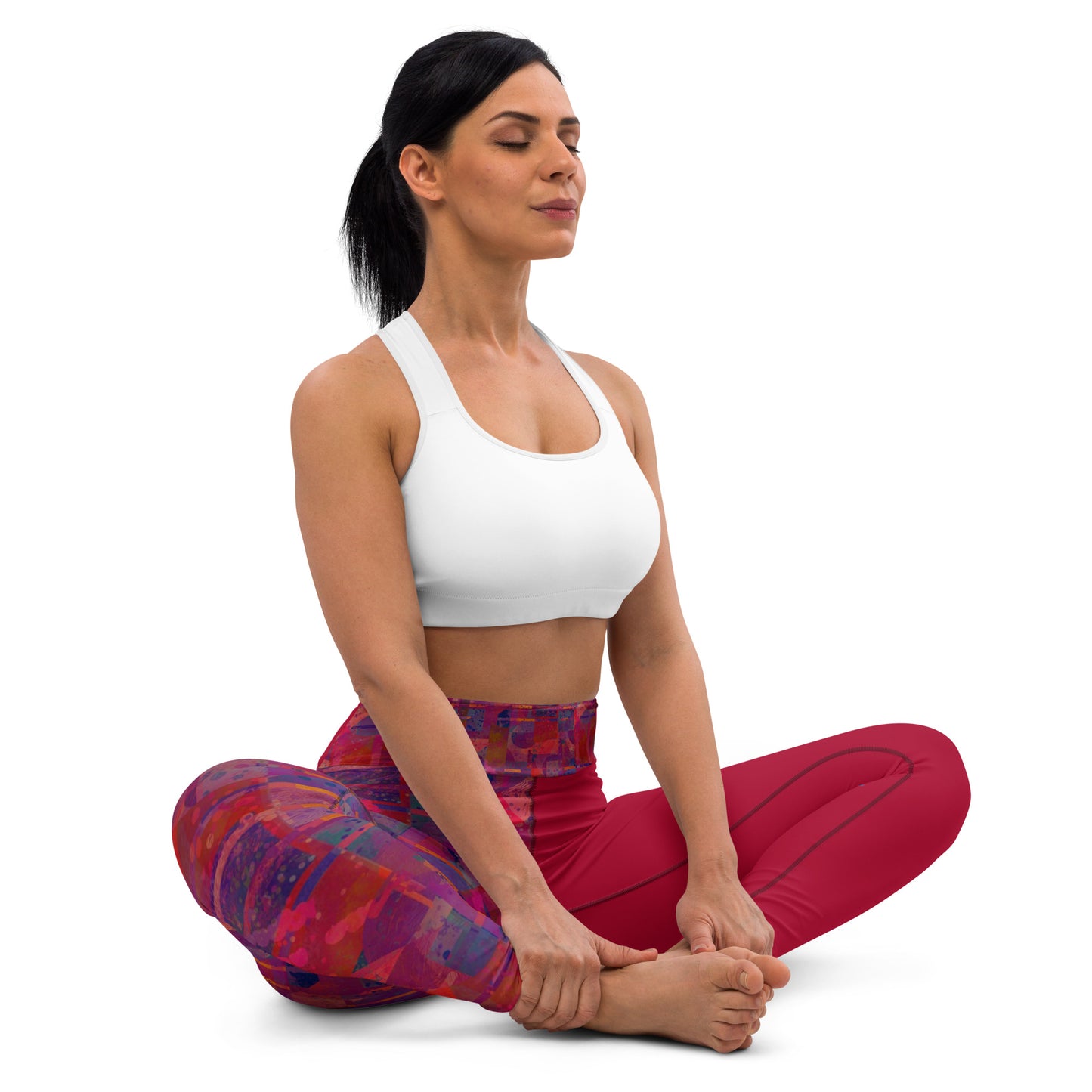 Yoga Leggings - Carmine