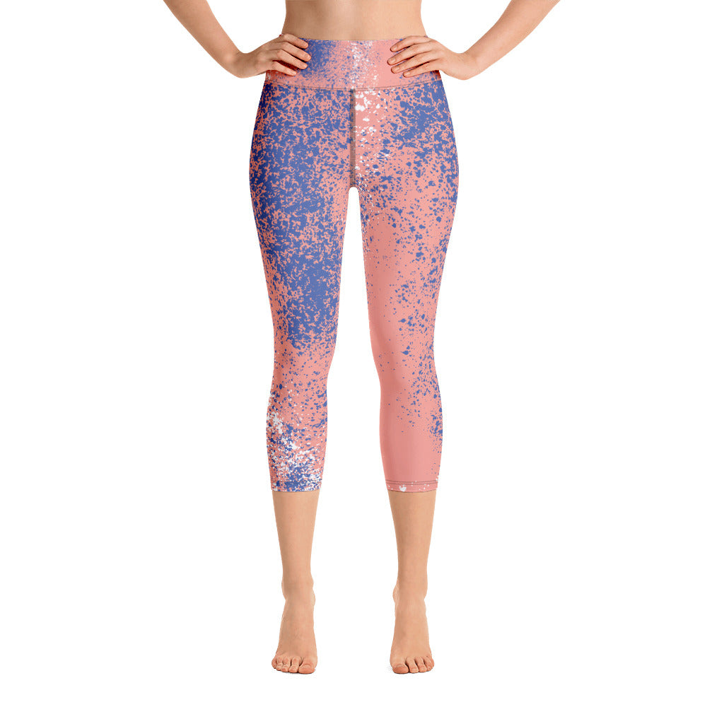 Yoga Capri Leggings - Splash – sunsead