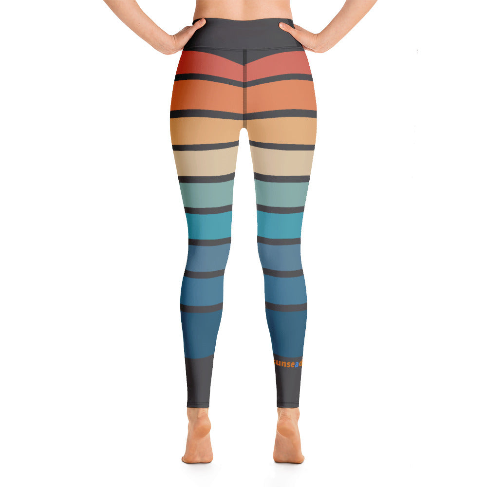 Yoga Leggings - Bands of Color