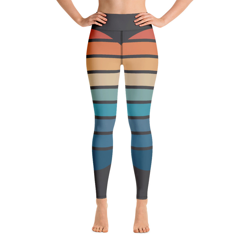 Yoga Leggings - Bands of Color