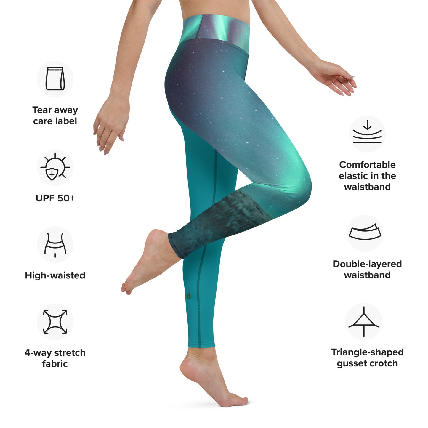 Yoga Leggings  - Northern Lights